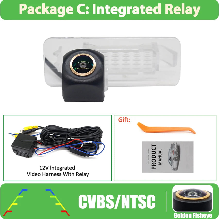 Car Reversing Camera For Smart Fortwo 451 For Four Smart ED Car HD Night Vision CVBS 1080P FishEye Vehicle Rear View Camera