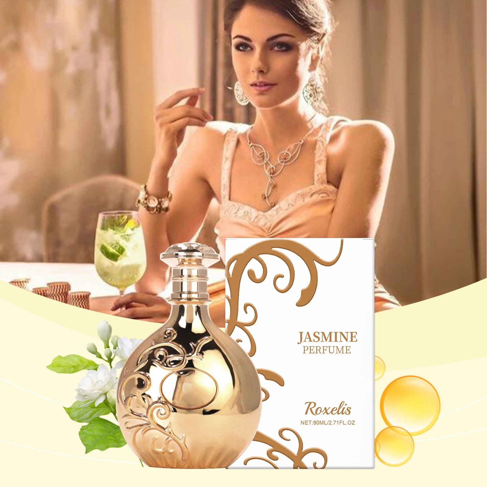 Luxurious floral fragrance - Jasmine scent lasts long, boosts confidence and charm, and leaves a fresh fragrance wherever you go