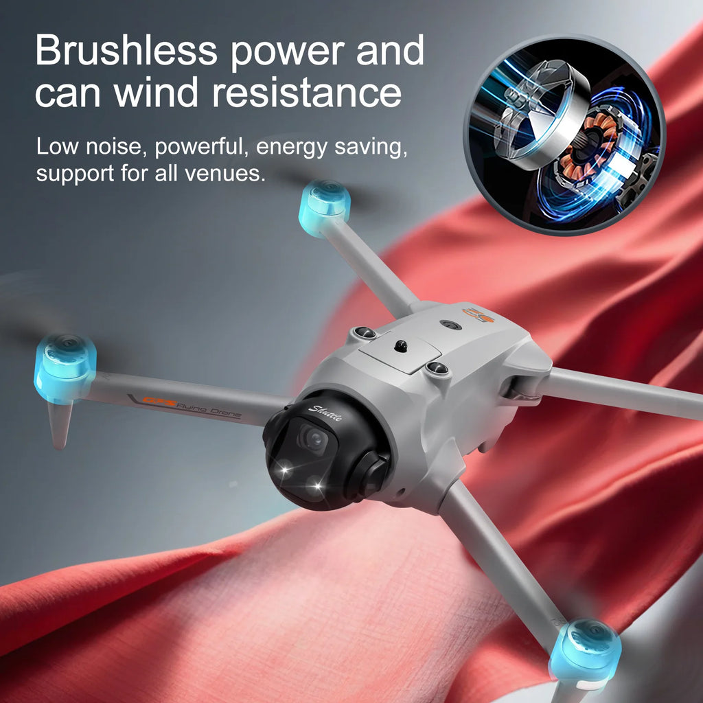YLRC YL059 RC Drone Airdrop GPS WIFI FPV 180° ESC 4K Dual Camera Smart Follow Obstacle Avoidance Quadcopter 4.5" Screen