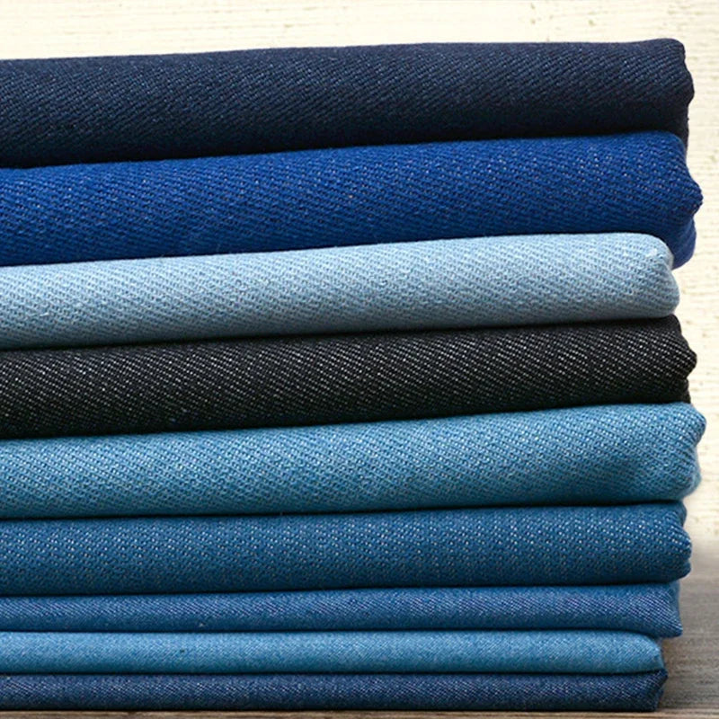 Thick Denim Fabric for DIY, 100% Cotton, Jeans, Washing Cloth, Jacket, Shirts, Dress, Thin, Patchwork, Quilting, Sewing, Summer