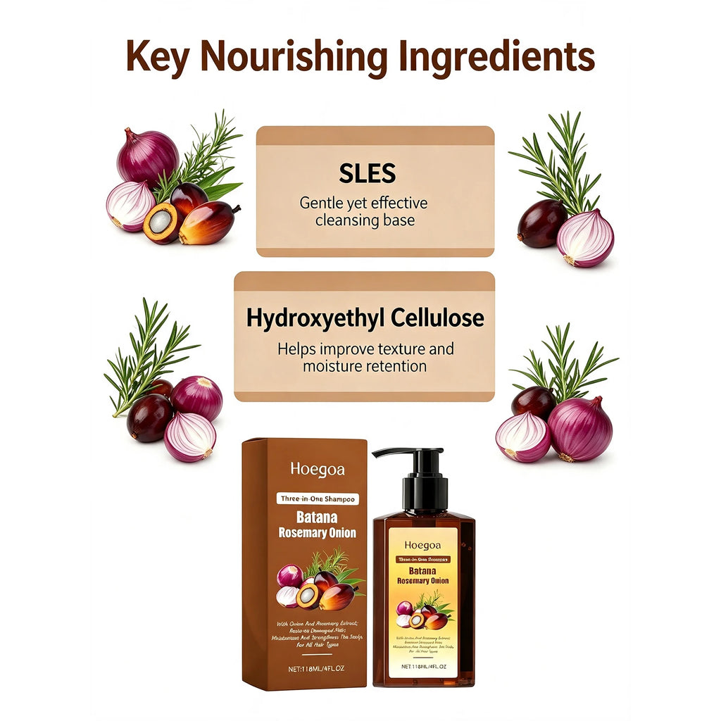 3 in 1 Nourishing Shampoo Conditioner Hair Treatment Set Moisturizing Smoothing Daily Care For All Hair Types
