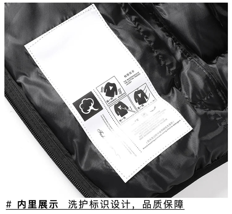 Male Stand Up Collar Vest Men Fashionable and Casual Waistcoats Thick New Vest for Autumn and Winter Men Cool and Warm Clothes
