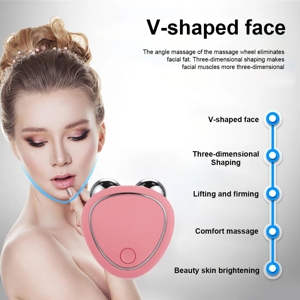 Facial Massager For Face Massager Face Lifting Microcurrent Roller Massager Facial Microcurrent Device Massage Face Lift Machine