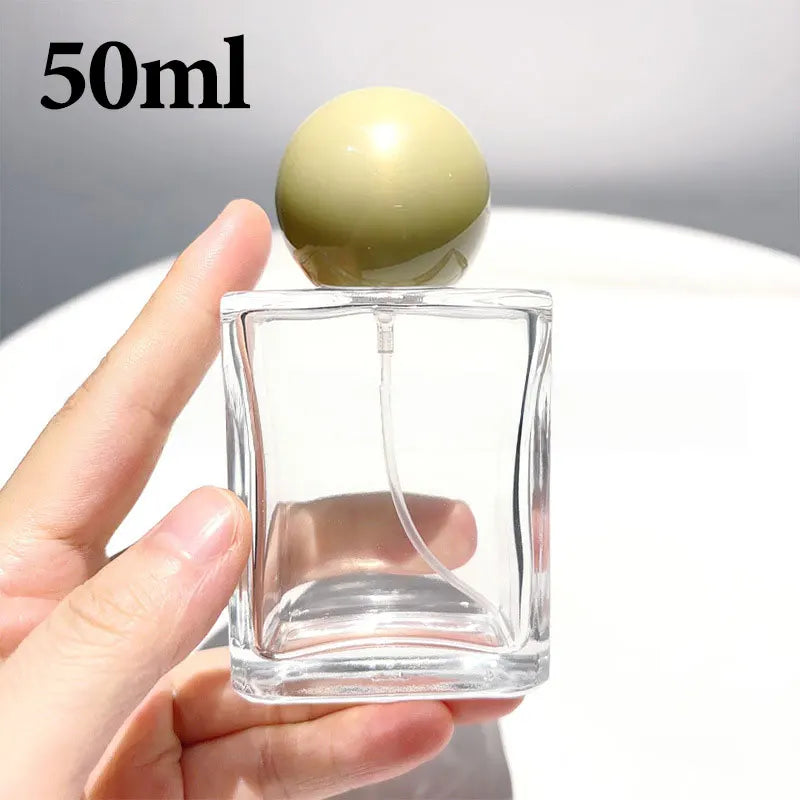 30/50/100ML Square Glass Perfume Bottles Portable Spray Bottle Large Capacity Replacement Empty Wholesale Refillable Containers