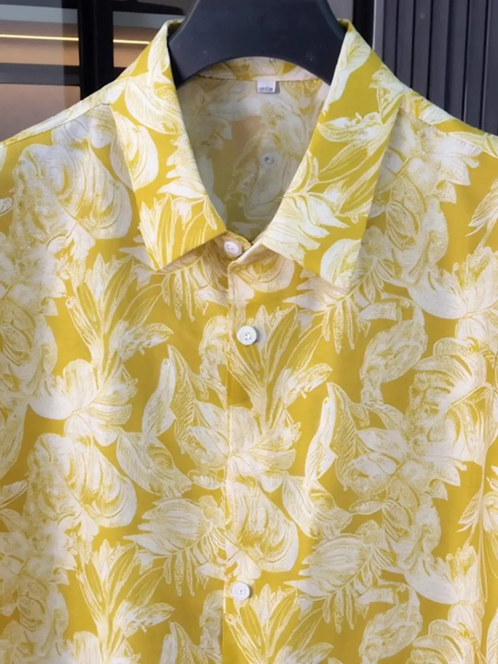 Summer New Style Turn Down Collar Printed Short Sleeved Shirt for Men, Fashionable and Versatile Casual Classic Top