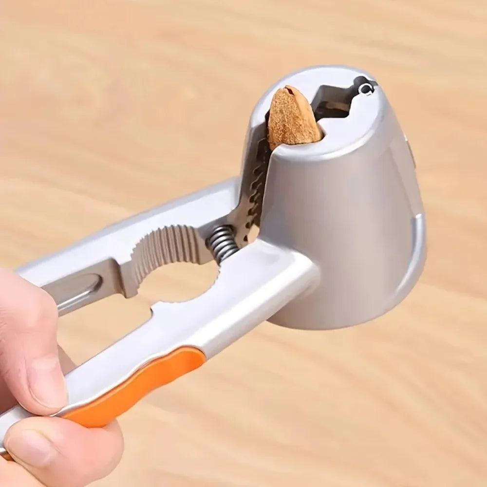 Nut Crackers with Non Slip Handle Easy Walnut Dried Fruit Opener for Home and Restaurant Multipurpose Walnut Plier Clip Tool