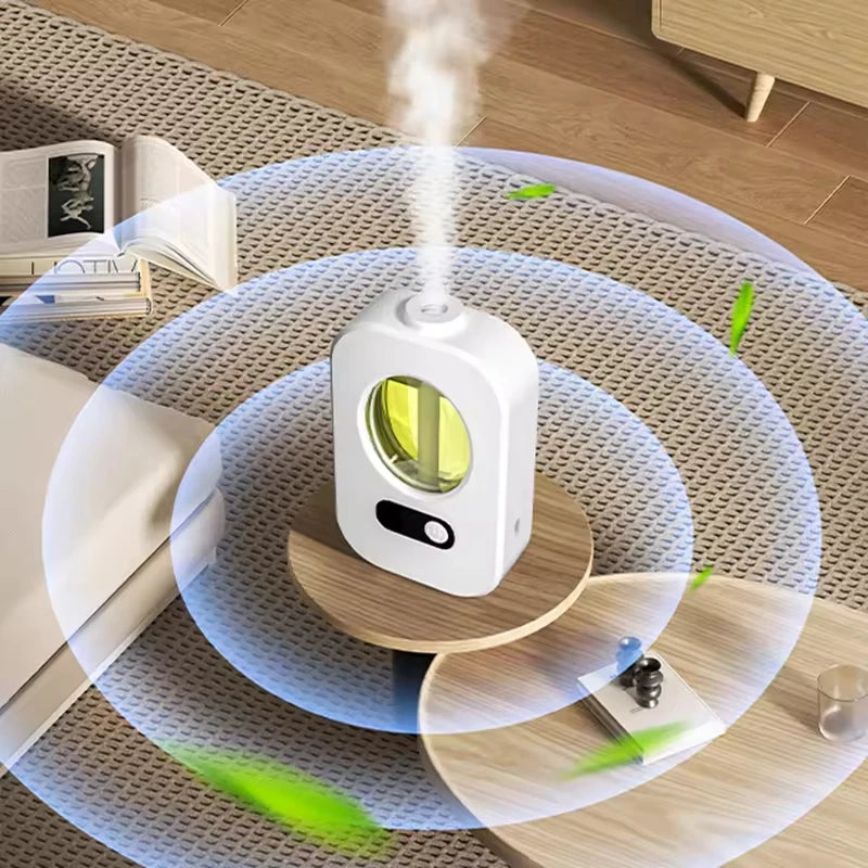 Mini Ultrasonic Essential Oil Diffuser Machine Aromatherapy Humidifier Quiet Automatic Sprayer Air Freshener for Home Office