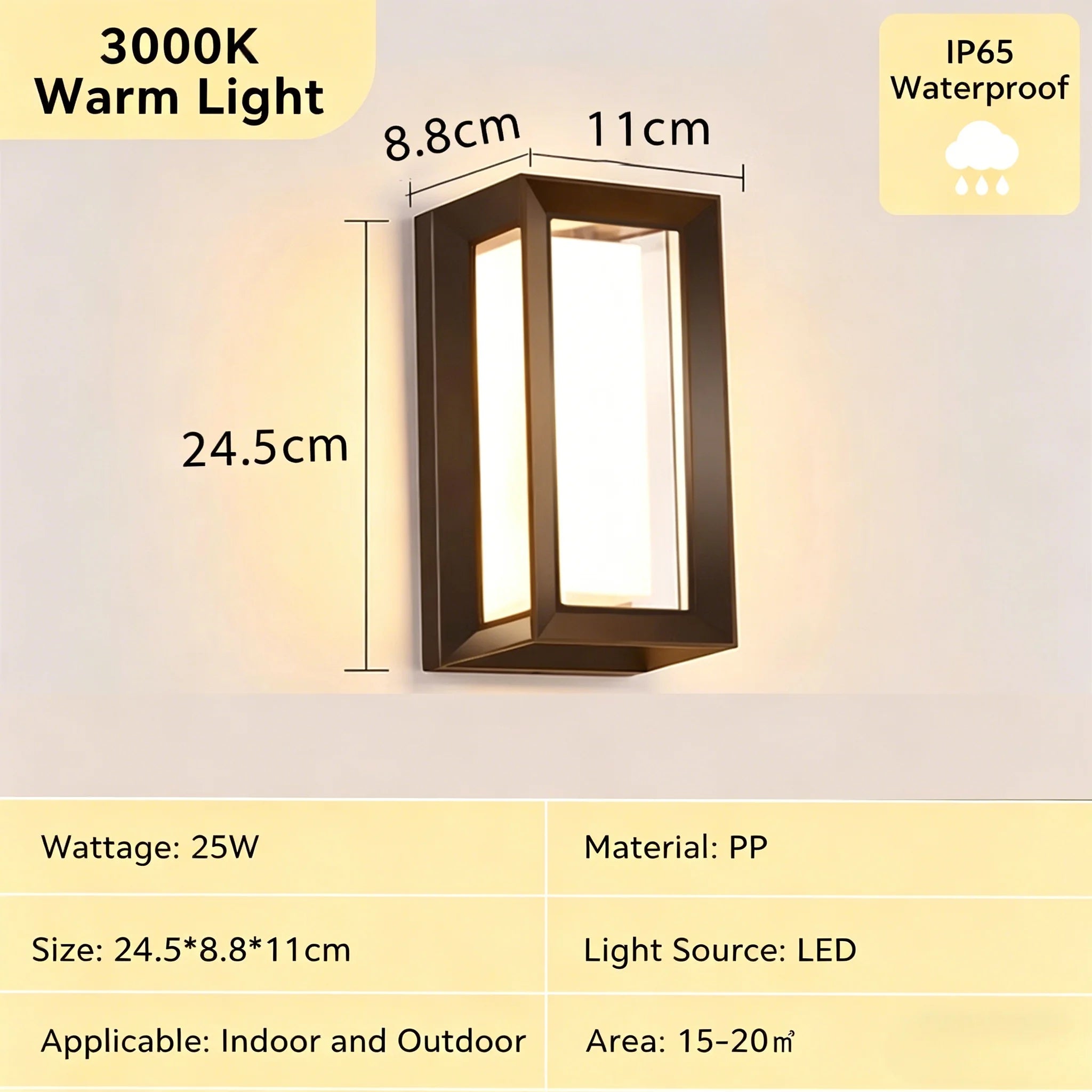 Outdoor LED Wall Lamp Waterproof Exterior Wall Light For Porch Garage Garden Courtyard Villa Indoor Wall Lamp Light 110V 220V