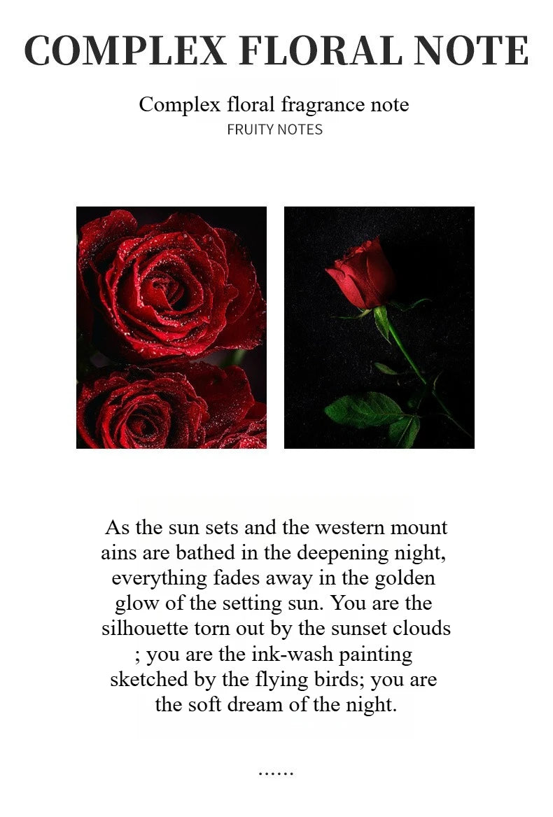 New Perfumes Original 50ml Women Perfume True Love Rose Fragrance Lasting Perfume Fresh Natural Romantic Temperament Perfume