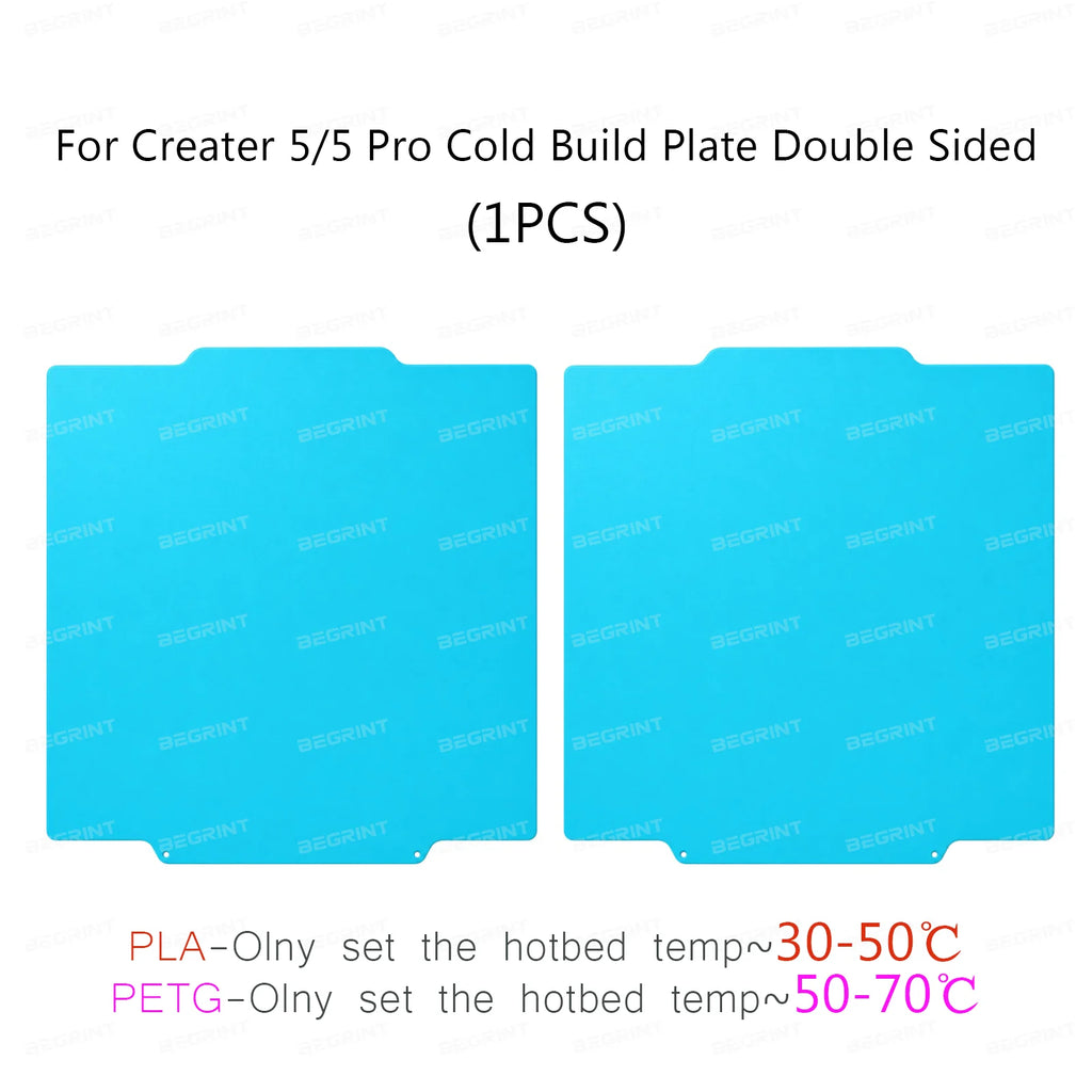 For Flashforge Creator 5/5 Pro Build Plate Double Sided PEI Textured Spring Steel Print Bed 266×270mm Hot Bed Replacement Parts