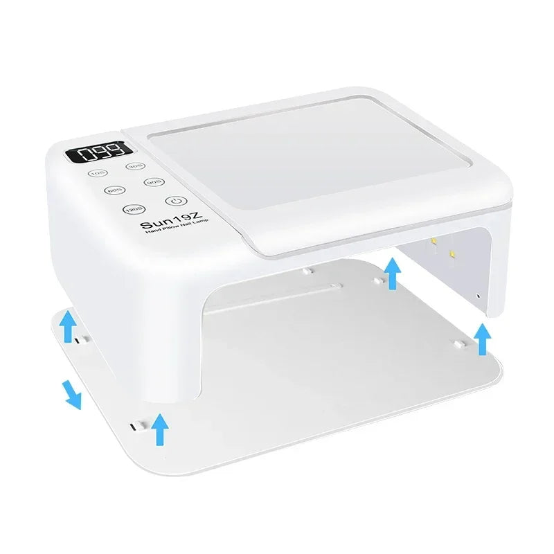 63 LEDS Nail Dryer LED Nail Lamp UV Lamp for Curing All Gel Nail Polish Motion Sensing Manicure Pedicure Salon Tool Big Space