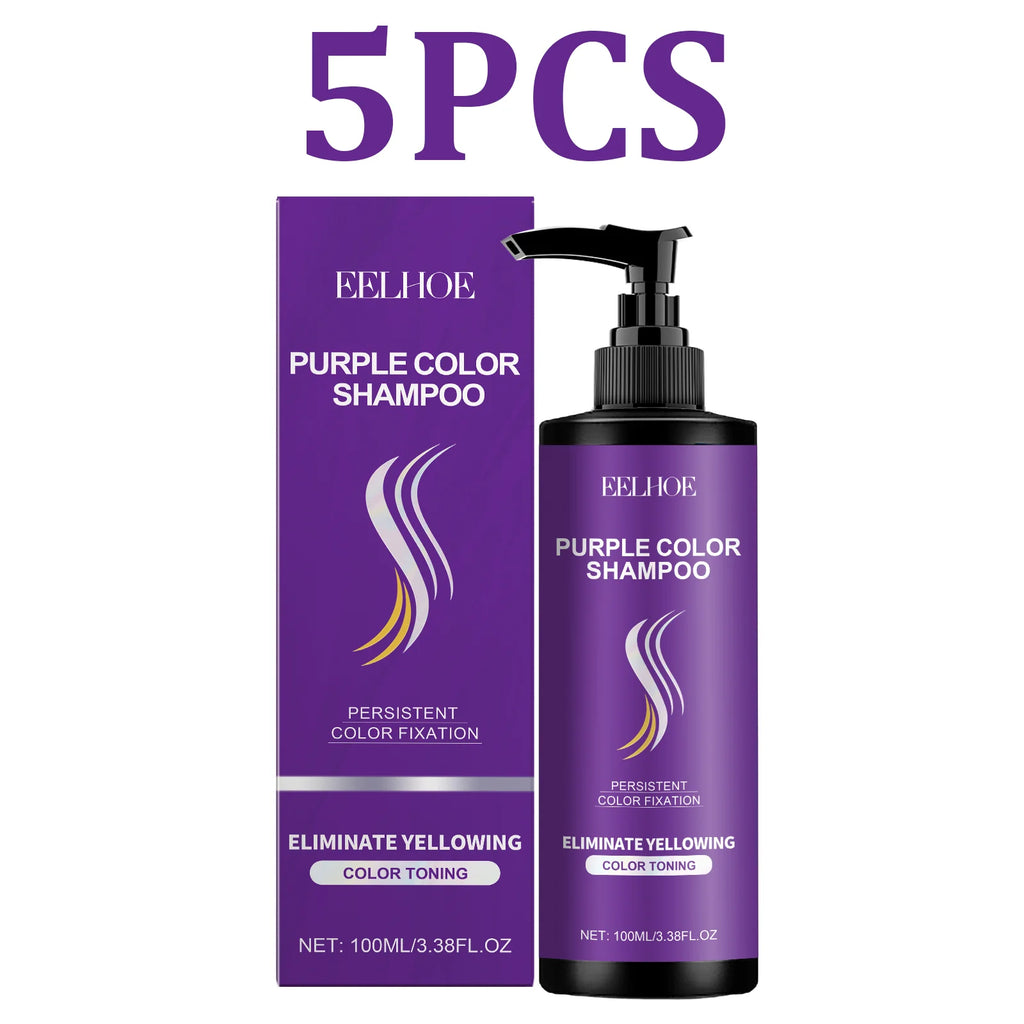 Purple Shampoo For Hair Care After Dyeing Deep Hydration Nourishing Scalp Long Lasting Lock Color Smoothing Hair Frizz Control