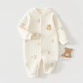 AYNIGIELL Autumn and Winter Newborn Jumpsuit, High-quality Pure Cotton Baby Girl Clothing 0-18 Month Baby Boy Outdoor Wear