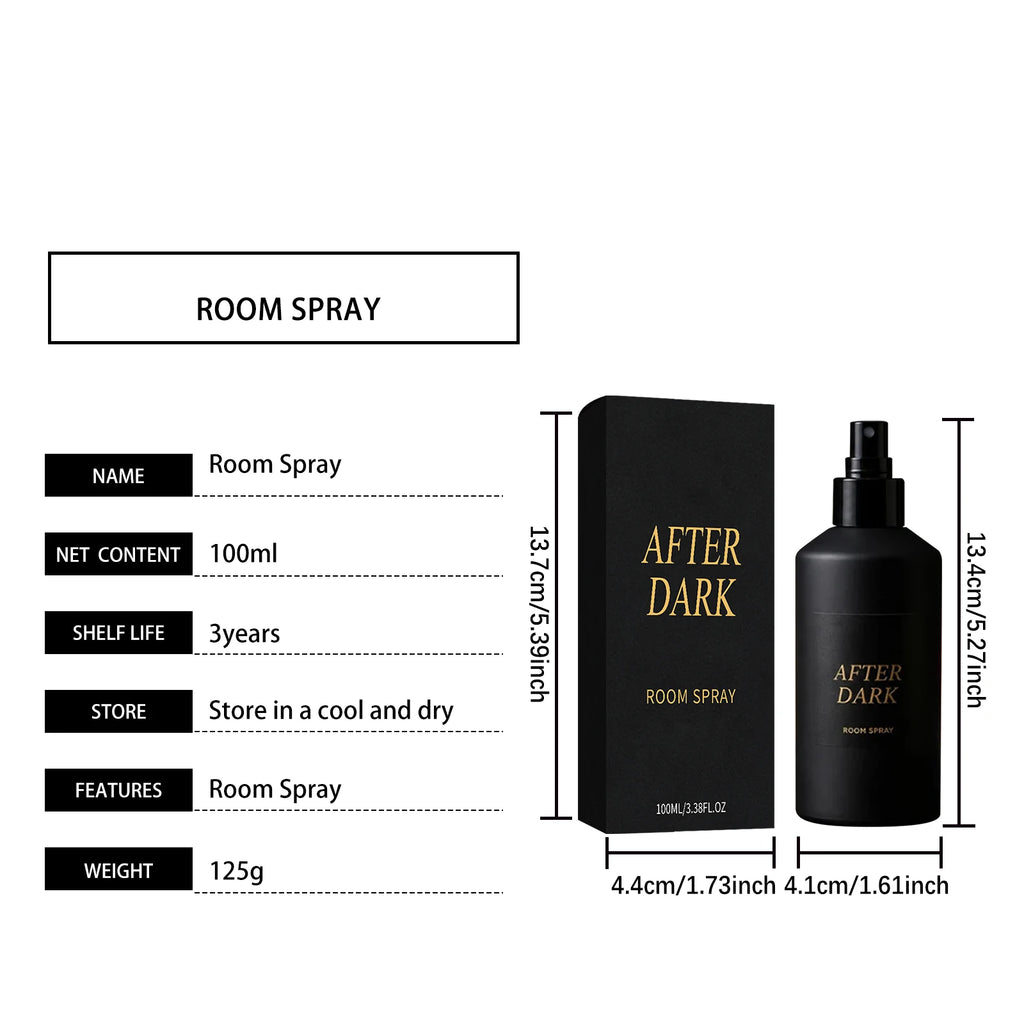 After Dark Room Spray Matte Compact Bottle Subtle Fragrance Odor Regulation Create Relaxing Warm Atmosphere Home Textile Spray
