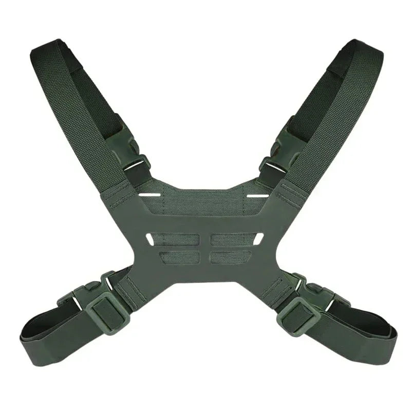Tactical Admin Phone Platform Molle Cell Phone Holder Carrier Phone Mount with H Harness Strap Shoulder Harness for Screen Size