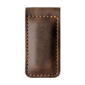 Slim Magnetic Money Clip PU Leather Business Card Holder for Men