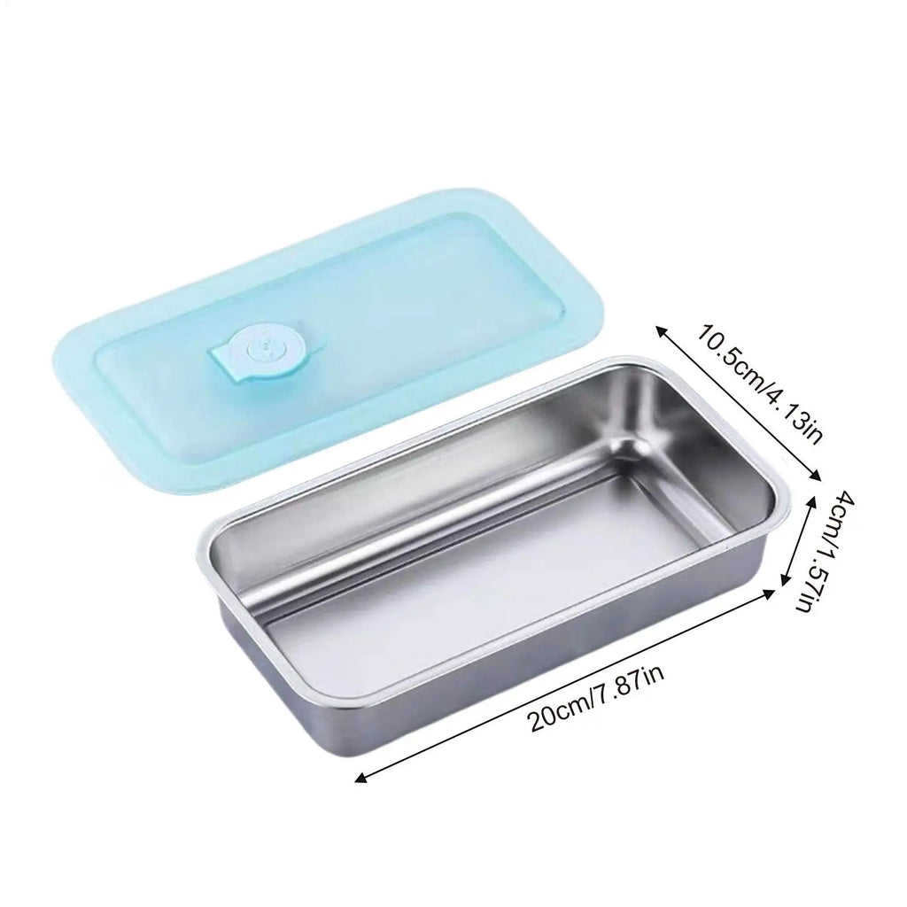 Bento Lunch Box 2-Tier Food Storage Container Reusable Snack Pack case  with Lid Lunch box for Summer Beach Sports