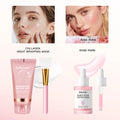 Collagen Wrapping Mask &Salmon DNA PDRN Pink Peptide Serum Pink Glow Serum Remove Skin Darkness Moisturizing Firming Korean Skin