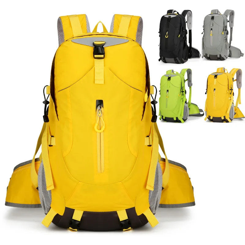 Outdoor Mountaineering Bag Men's Large Capacity Travel Bag Waterproof Hiking Scratch-resistant Wear-resistant Sports Backpack