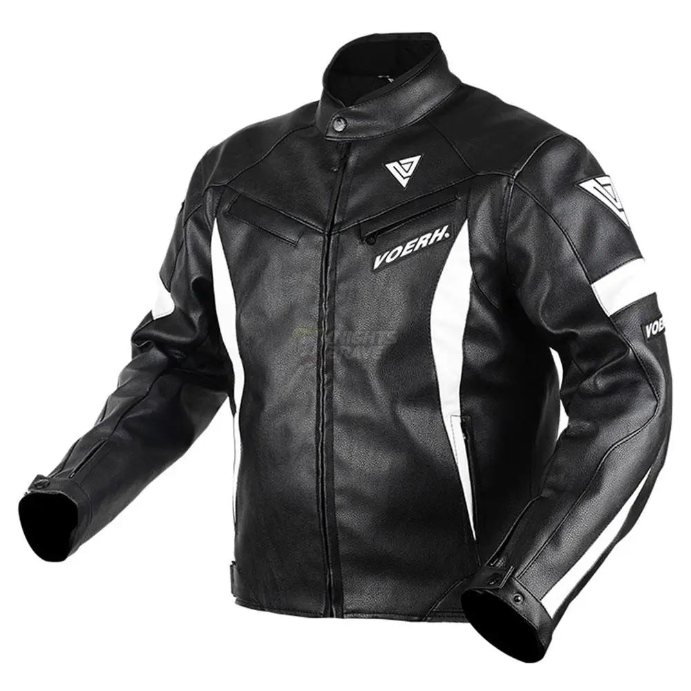 GHOST RACING Winter Motorcycle Jacket Leather Chaqueta Moto Men Waterproof Moto Suit Motorbike Riding Jacket Motocross Jacket
