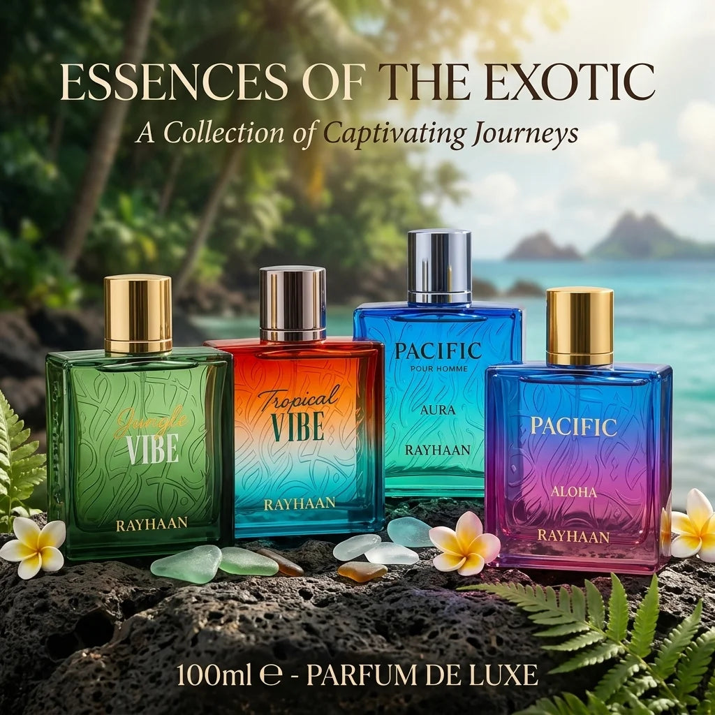 Jungle Vibe Tropical Vibe Pacific Aura Aloha Fresh Wave Men Eau de Parfum Long Lasting Spray Fragrance For Him Scent