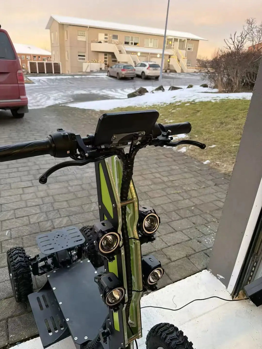 Unisex 4x4 40AH Tilt Electric Scooter All Terrain Off-Road Golf Cart Adult Four Wheel Belt Optional Rear Trailer