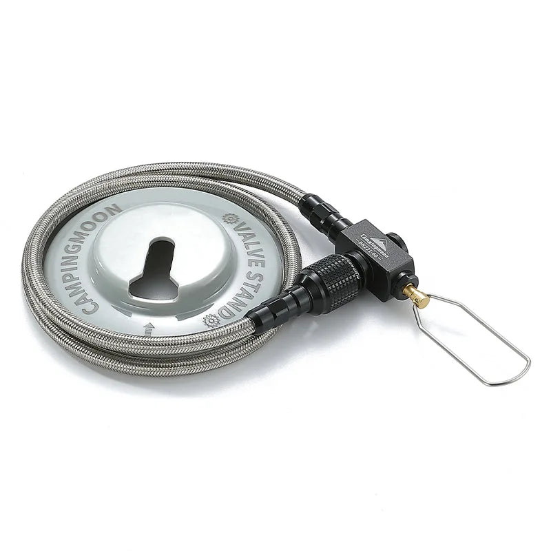 Gas Tank Extension Pipe With Valve Campingmoon Z21 20/25/60/75cm Camping Gas Tank Accessories Connect Pipe