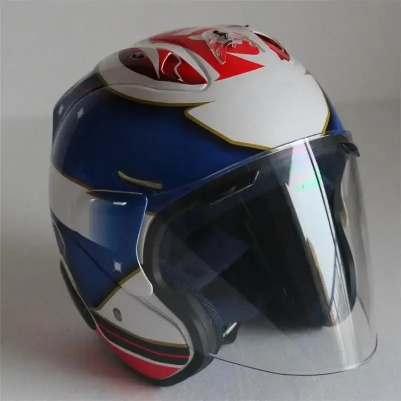 Motorcycle Helmet Open Face 3/4 Helmet Sword Cycling Dirt Racing Motorcycle Men and Women Helmet Capacete