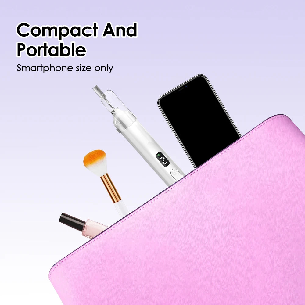 New 45000RPM Professional Electric Nail Drill Machine Low Noise Rechargeable Nail File Nails Accessories Gel Nail Polish Sander