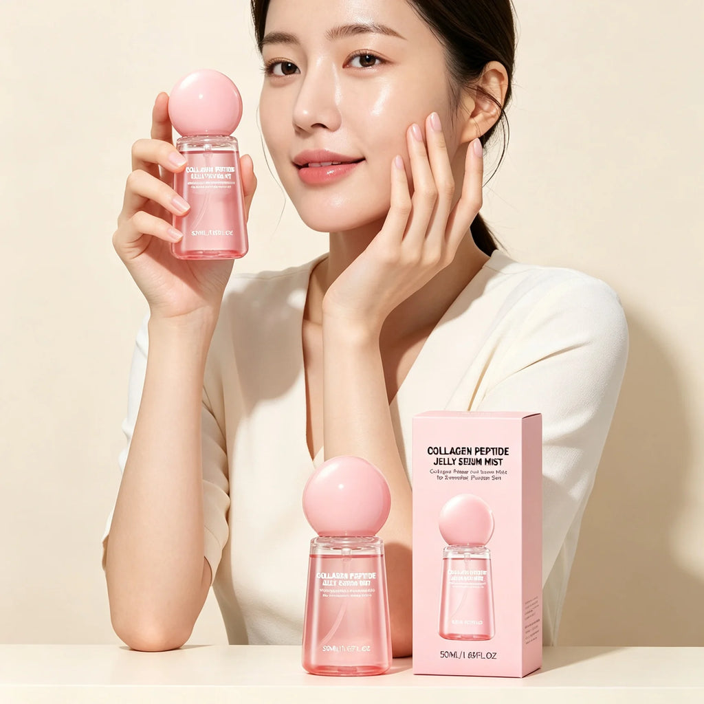 Collagen Peptide Jelly Mist Serum Facial Rejuvenation Deep Hydration Moisturizing  Firming Plumping Refreshing Face Care Mist