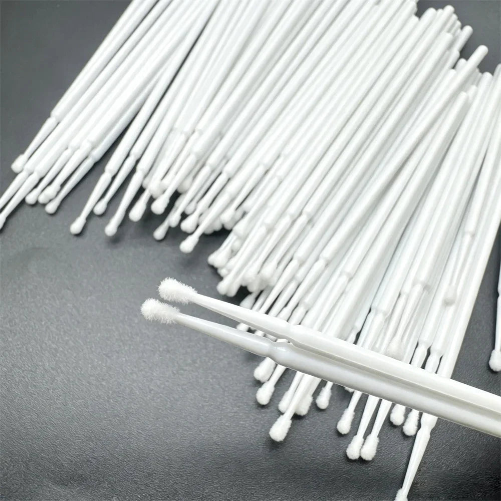 100PCS Crystal Micro Brush Disposable Lashes Removing Swab Mascara Wands Applicator Eyelash Extension Brushes Makeup Tools