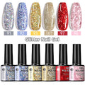 UR SUGAR 6Pcs/Set 7ML Gel DIY Nail Polish Autumn Semi Permanent Soak Off UV LED Gel Varnish Nail Art Design Manicure Kit