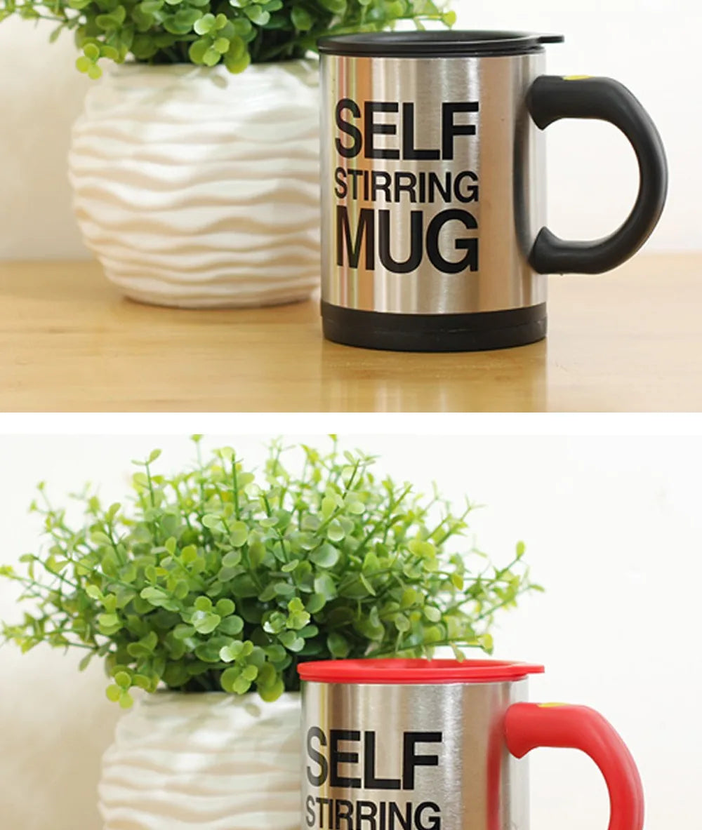 450ML Automatic Stirring Electric Mixing Cup Coffee Milk Self Stirring Mug Stainless Steel Thermal Smart Double Insulated Cup