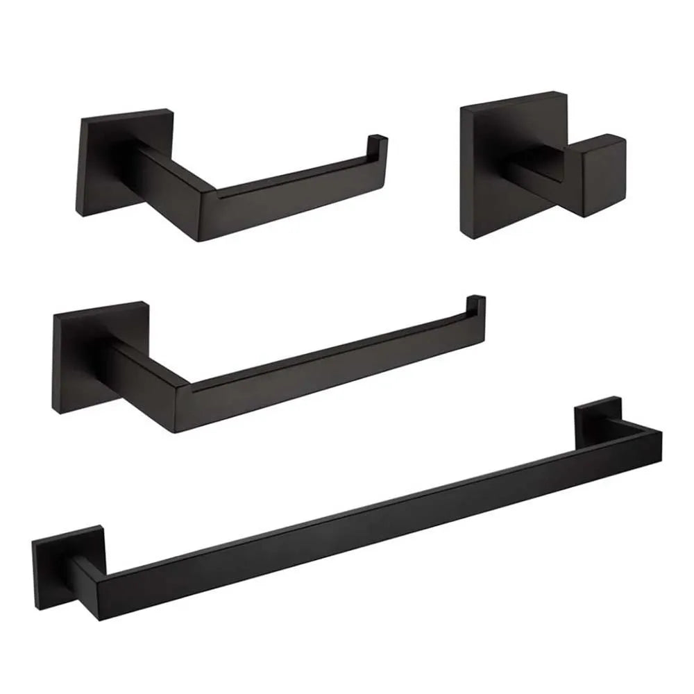 Stainless Steel Chrome Bath Hardware Set toilet accessories Chrome Towel Rack Toilet Paper Holder Towel Bar Bathroom Accessories