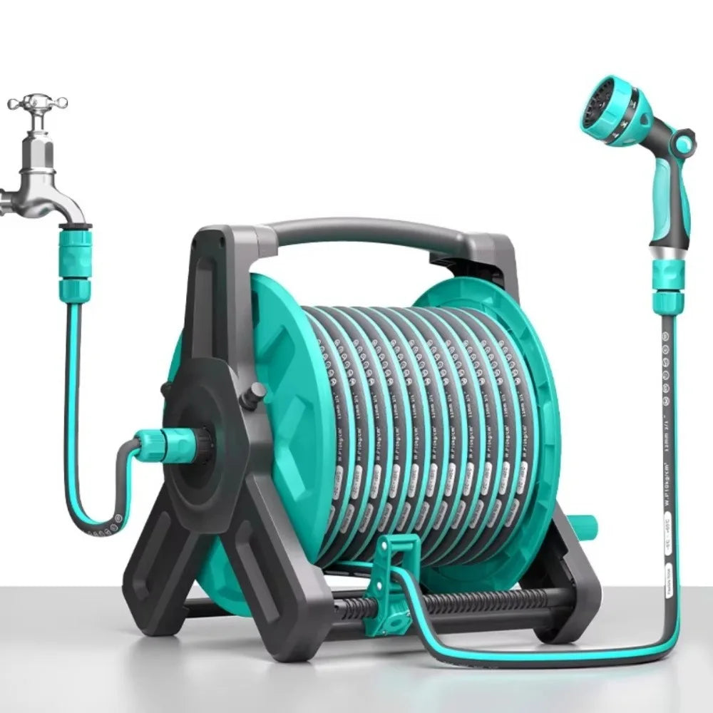 Wholesale Water Hose Pipe Storage Rack Garden Hose Reel High Pressure Empty Garden Water Hose Reel for Outdoor Lawn Backyard