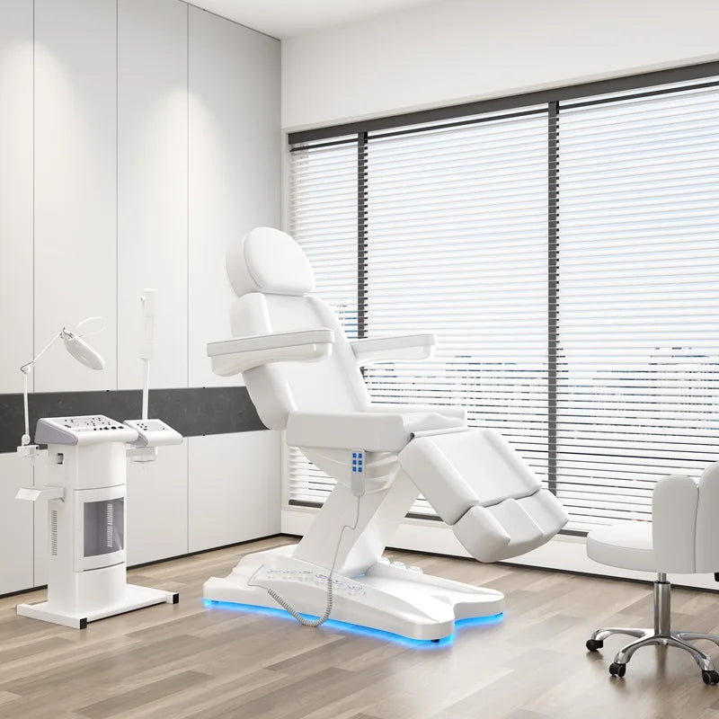 Modern 4 Motor Electric Beauty Facial Dermatology Massage Table And Bed