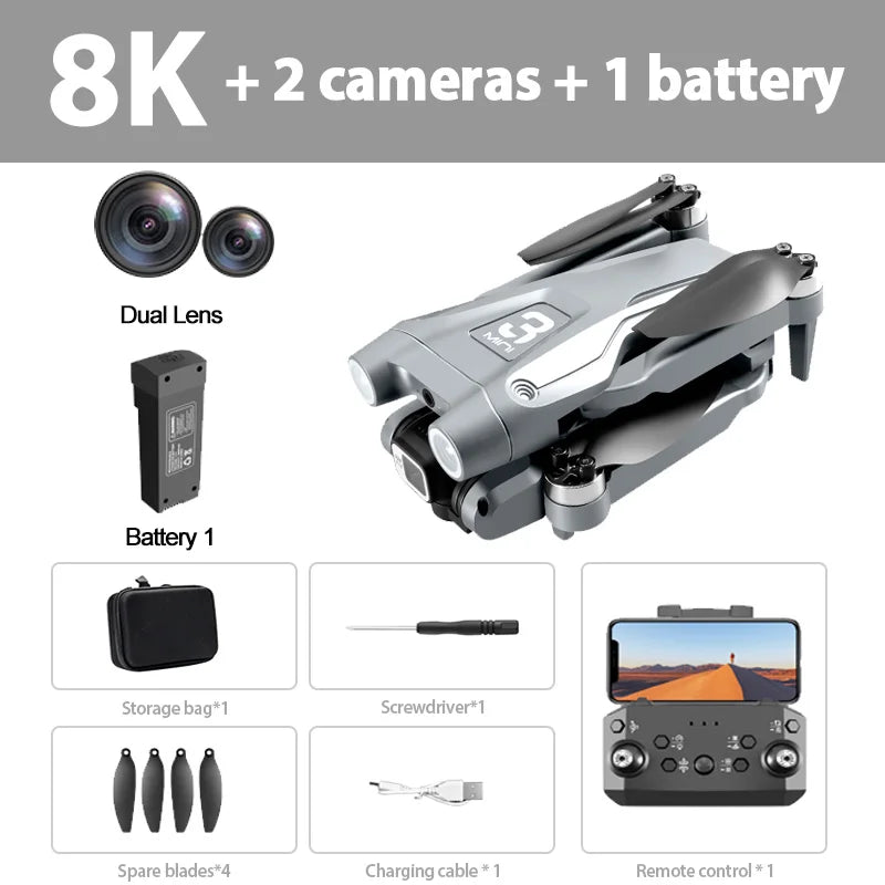 Original Z908 Pro /MAX 8K Drone ESC Professional 4K Dron Optical Flow Localization 3sided Obstacle Avoidance Quadcopter Toys
