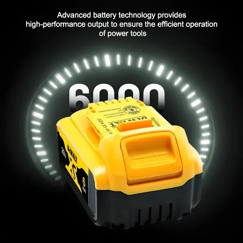 100% Genuine Dewalt 20V Battery, 2AH 5AH 6AH Rechargeable Lithium Ion Battery, Dewalt DCB200 Power Tool Replacement Battery