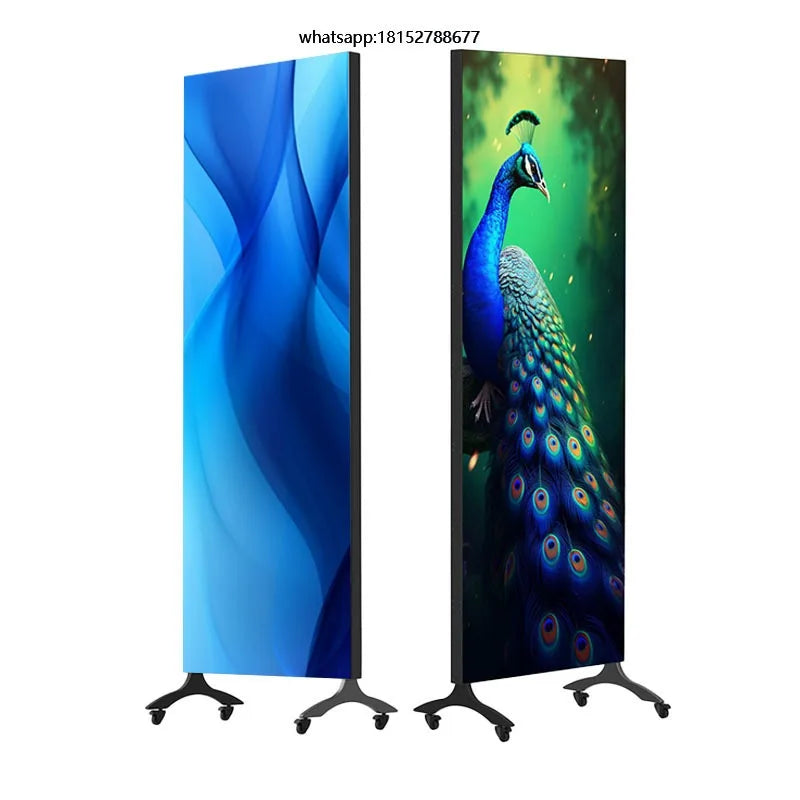 Poster Display Screen Double-faced Digital Sign Video Wall for Shopping Mall Advertising Indoor Module Mobile Panel