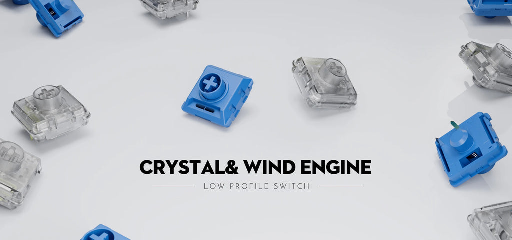 Haute42 Kailh Customized Low Profile Crystal Switch For Hitbox Controller Low Profile Wind Engine Switch For Mechanical Keyboard