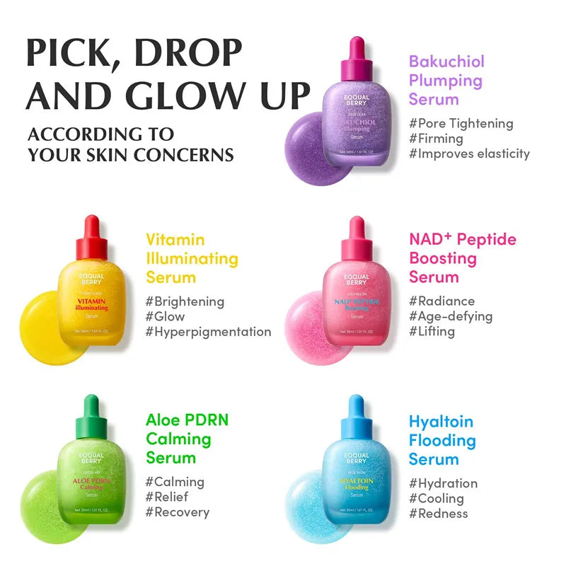 EQQUALBERRY PDRN+PEPTIDE Boosting Serum Effectively Tightens Pores For Sensitive Skin Korean Skin Care Deeply Nourishing Smoothi