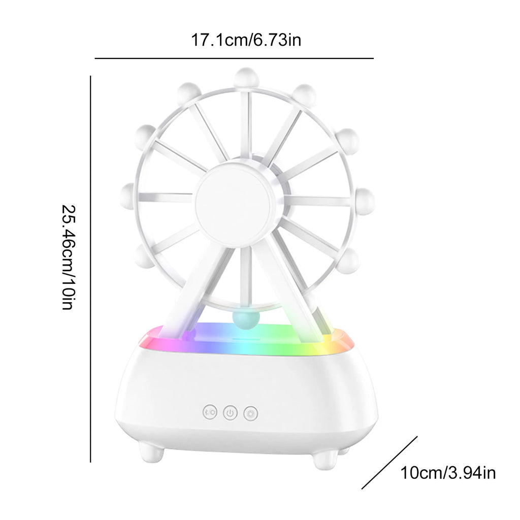 Ferris Wheel Essential Oil Diffuser 7 Colors Lights Aromatherapy Diffuser Noiseless for Large Bed Room Home Office