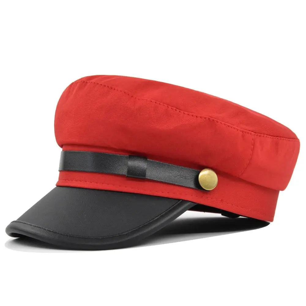 Navy Cap Vintage Flat Cap Octagonal Hat British Style Beret Hats Salior Hat Newsboy Hat Flat Peaked Caps Outdoor Travel