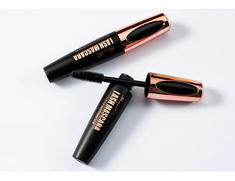 Extension 4D Pure Silk Fiber Lash Mascara Makeup Waterproof Ultra Black Volume and Length Thick Lash Extension Makeup Eyelash