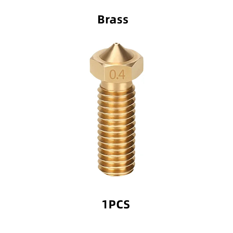 Volcano Nozzle For Artillery Sidewinder X1 & X2 Genius Pro Vyper Kobra Plus, Max 1.75mm Filament M6 Thread Hotend Brass Nozzles