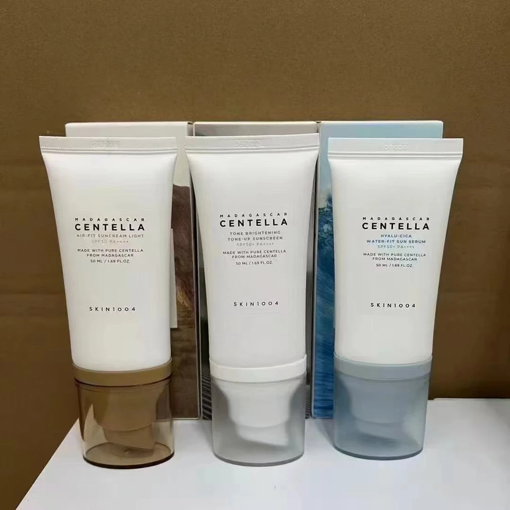 SKIN1004 Probio Cica Glow Sun Ampoule SPF50+ 50ml and Enrich Cream 50ml Soothing Calming Glowy Texture Daily Skin Care Gifts