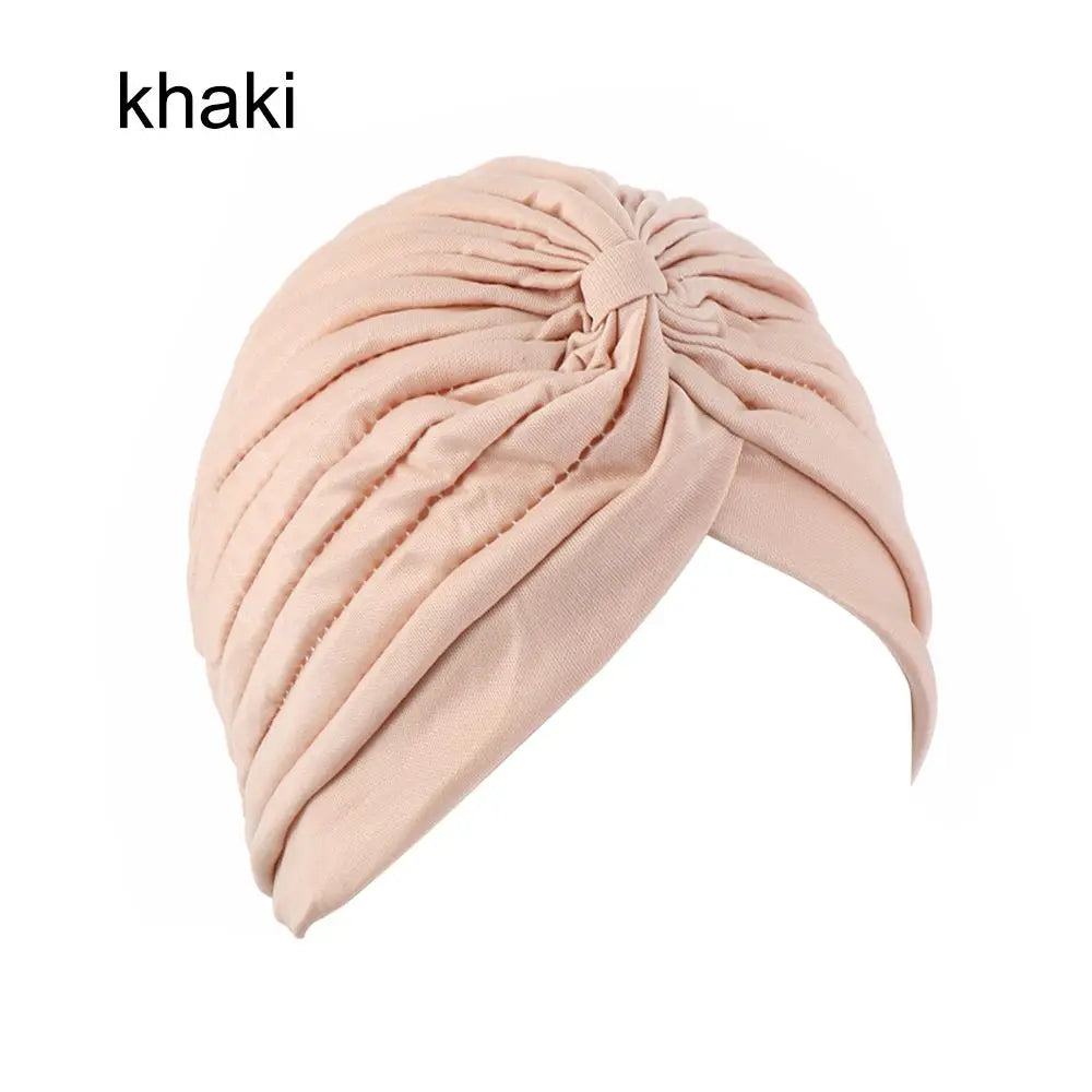 Women Head Wrap Ladies Head Cover Stretchy Turban Muslim Hat Bandana Scarf Hair Loss Chemo Cap Headwear