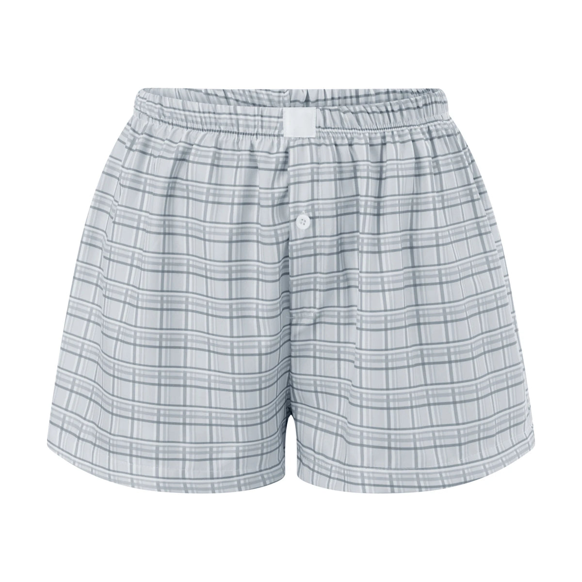hirigin Women Y2k Gingham Boxer Shorts Stripes Button Elastic Waist Boxers Cute Mini Bloomers Plaid Loose Fit Boy Shorts