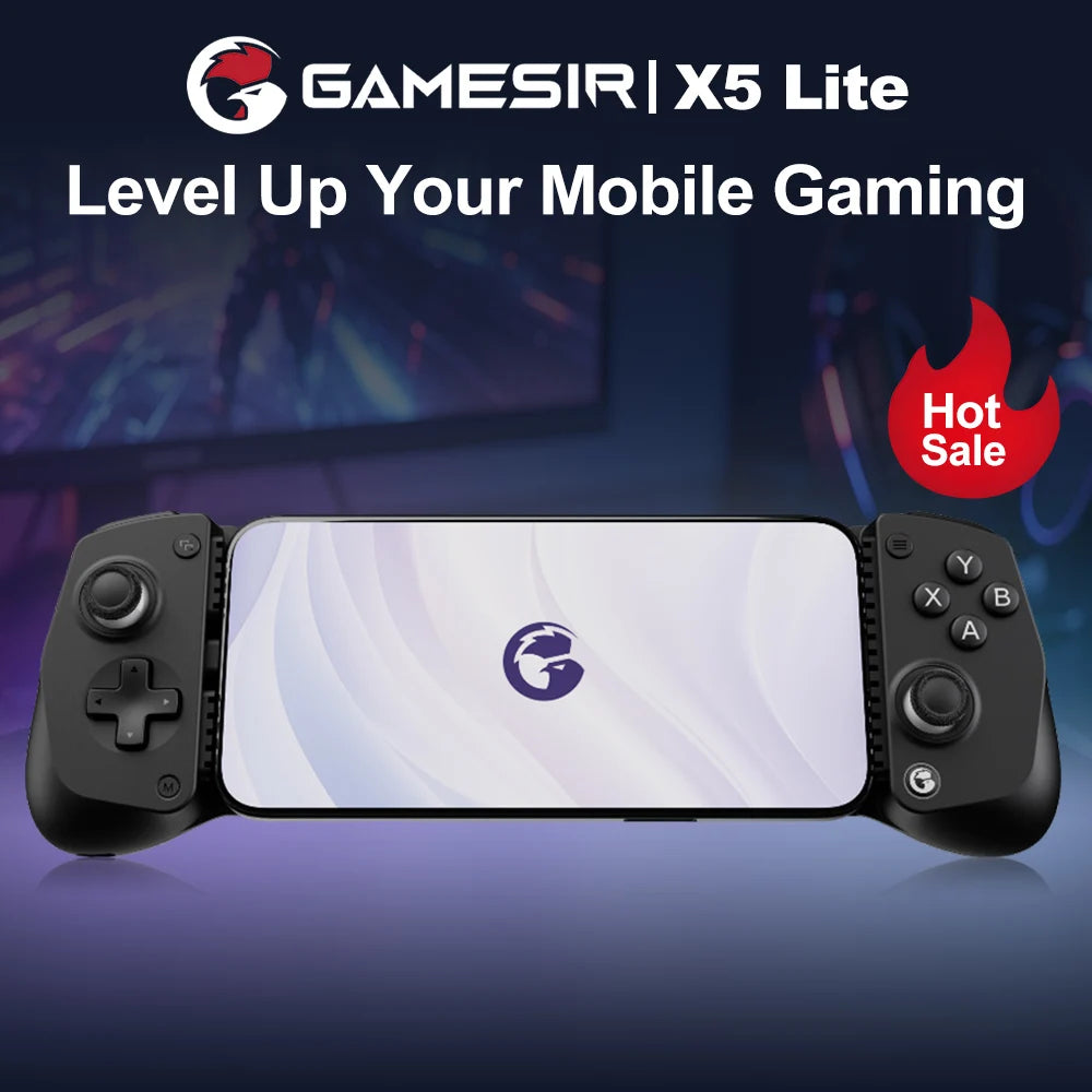 GameSir X5 Lite Mobile Gamepad Phone Game Controller for iPhone 16/15 iPad Mini Android Tablet Hall Effect Joysticks Design