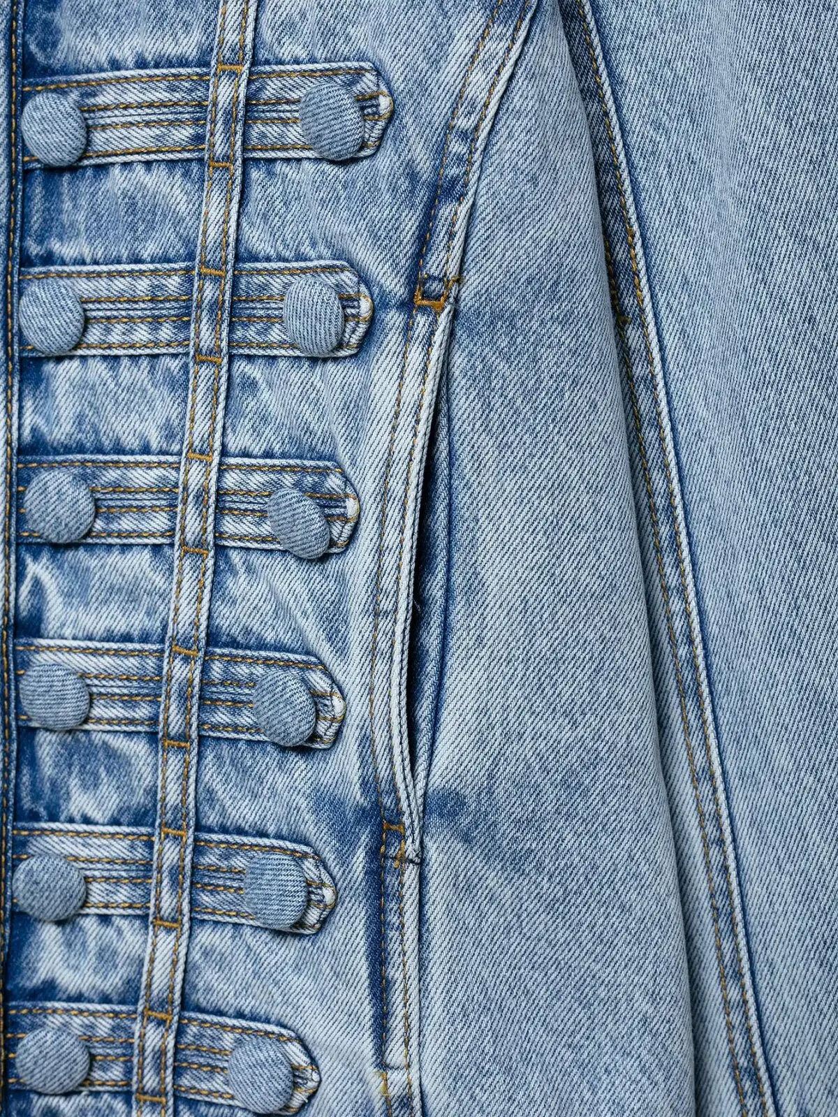 HH Y2K Military Short Denim Jacket Women's Light Washed Stand Collar Slim Denim Jacket Sexy Spring and Autumn Street Tops